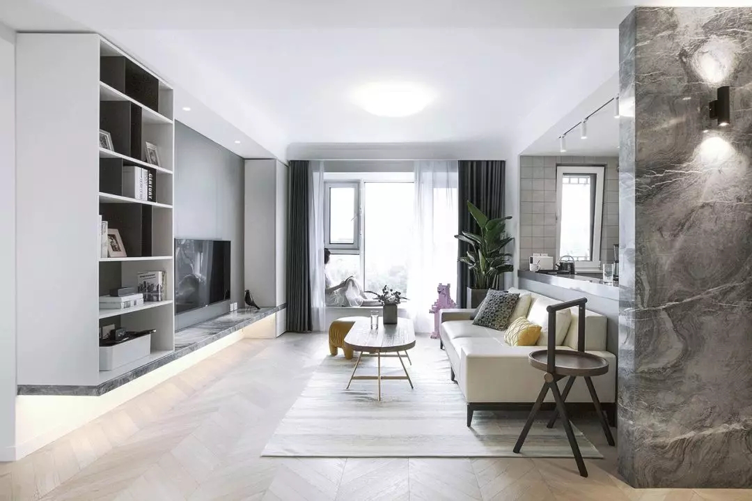 北京女主独居78㎡，改封闭厨房为吧台+开放式，主卫变身衣帽间！ 黄吉空间设计-49