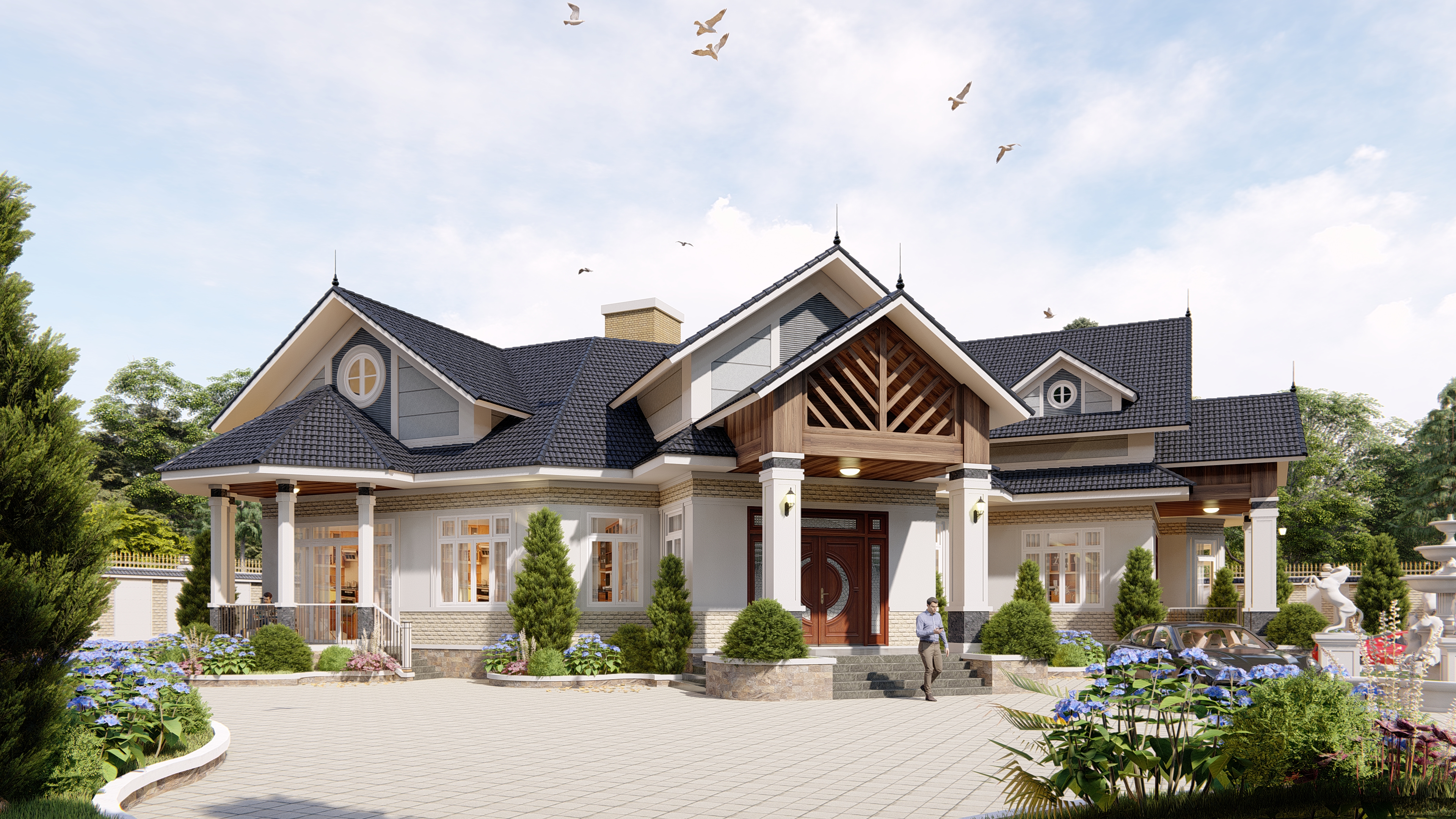 BIỆT THỰ MÁI THÁI-1