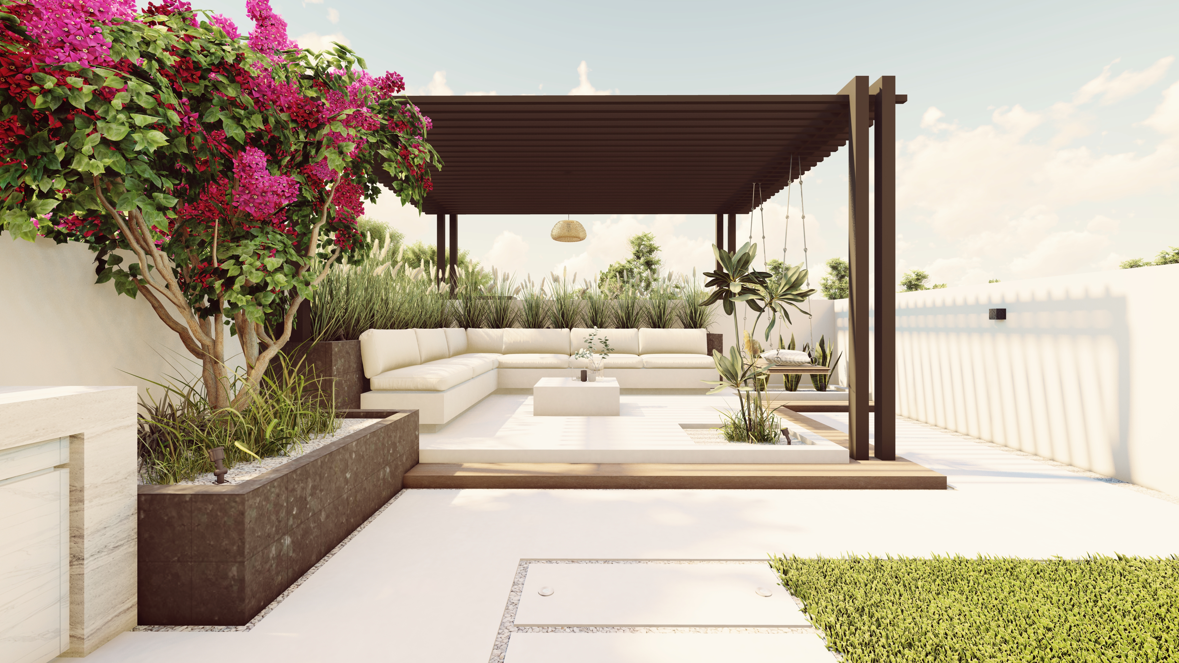 MODERN ROOF LANDSCAPE WITH KIDS AREA (KSA)-3