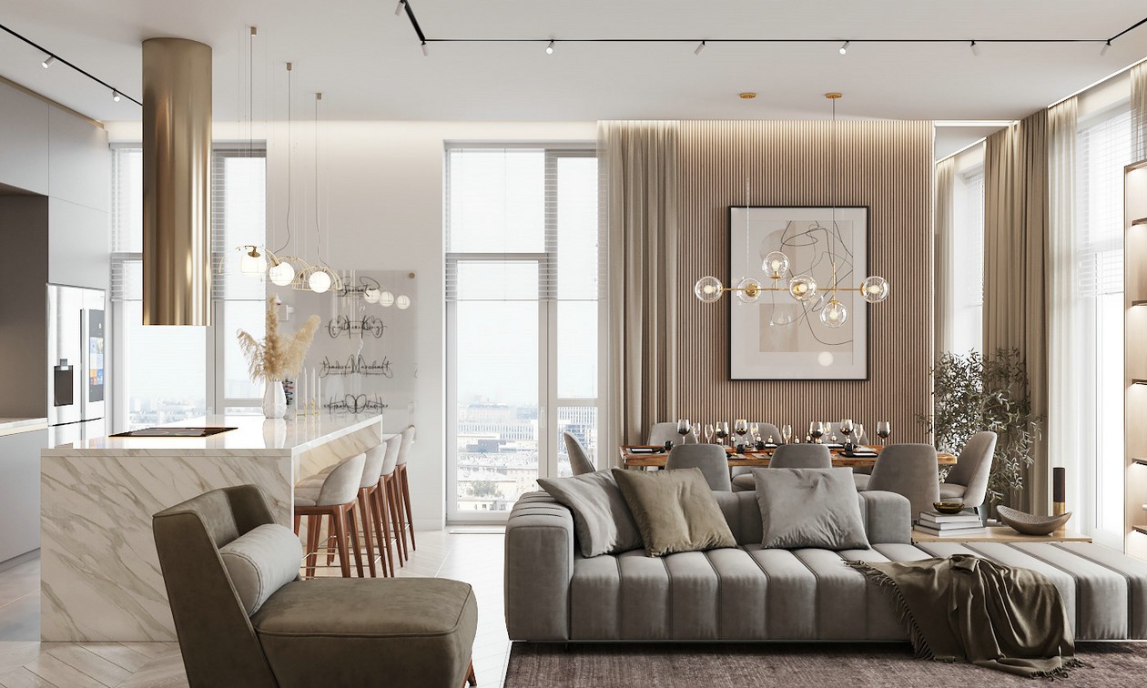 130平简约空间，配色细腻！-0