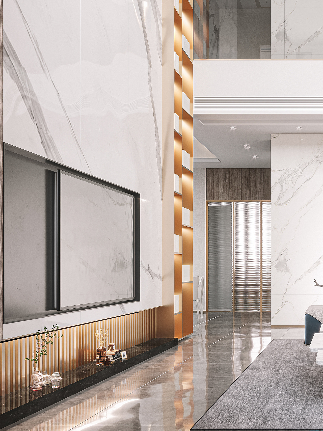 现代轻奢别墅设计-8