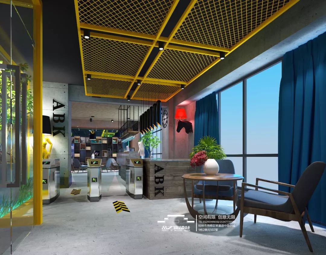 阿比克健身会所-- 哈弗店 | 现代工业风融入春意盎然-18