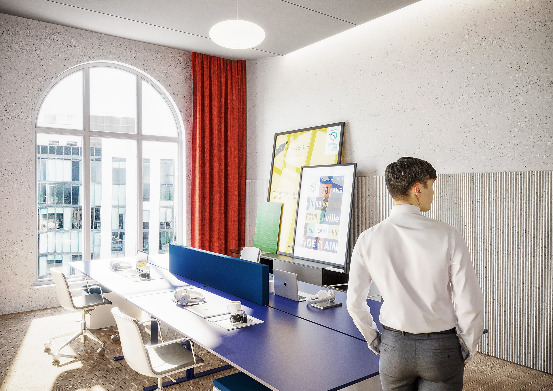 巴黎大众运输公司房地产 城市车站丨法国巴黎丨Yellow Window,4uatre-33