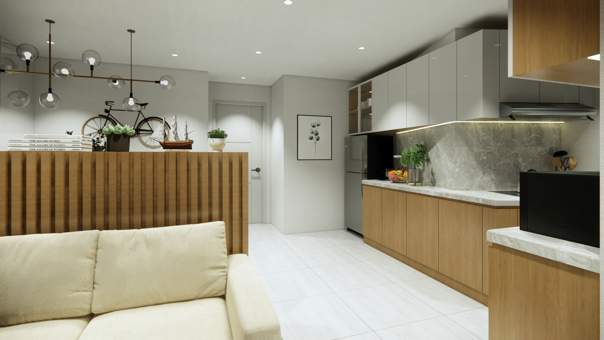 现代风格室内公寓单元丨MyanmarMandalay丨WC+A Architectural Design Lab-6