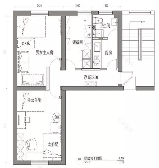 60平挤6口人,厕所当厨房?设计师神改造变豪宅-24
