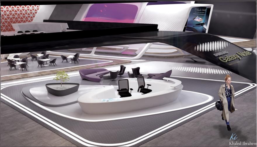 三星展览展台设计丨KHALED IBRAHEIM-19