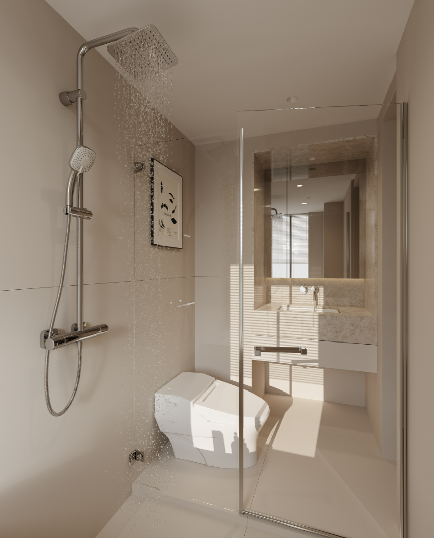 120㎡ 现代奶油 高级感-5