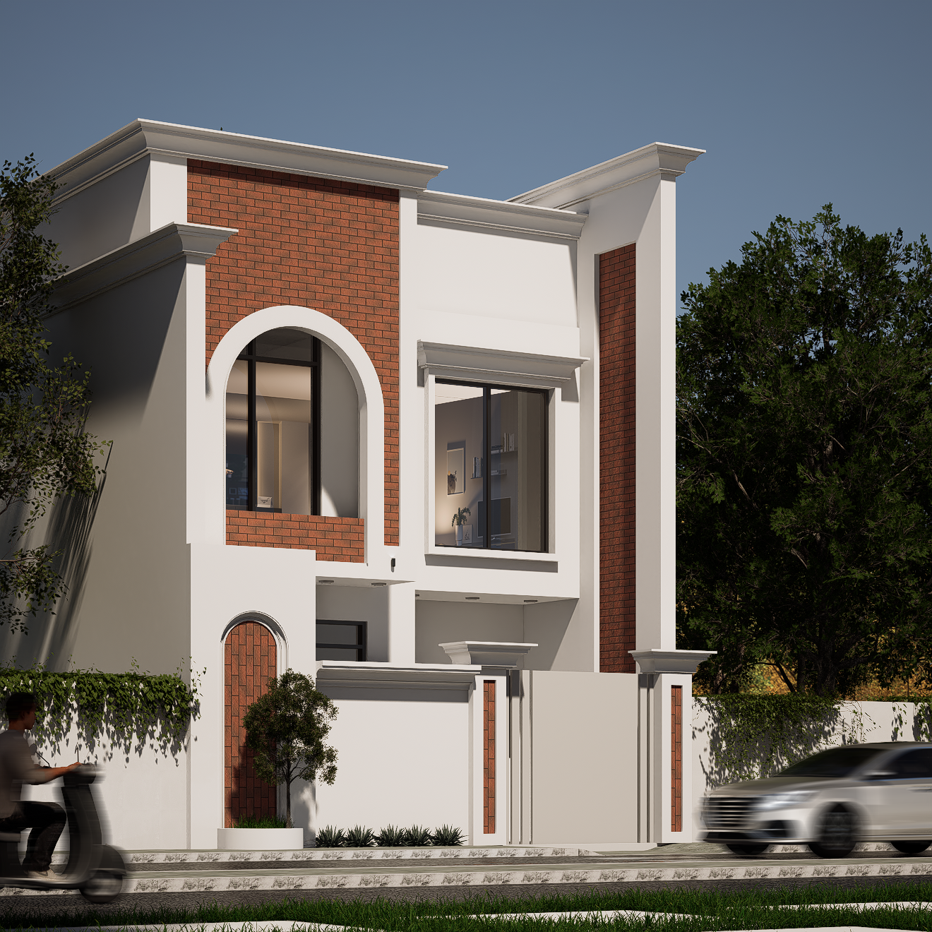 现代住宅立面 – 7·5米宽-3