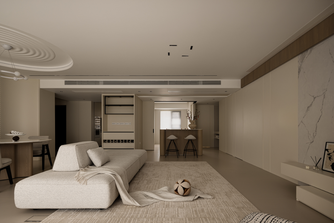 140㎡原木风奶油色公寓设计丨中国浙江丨陈芮蕊-19