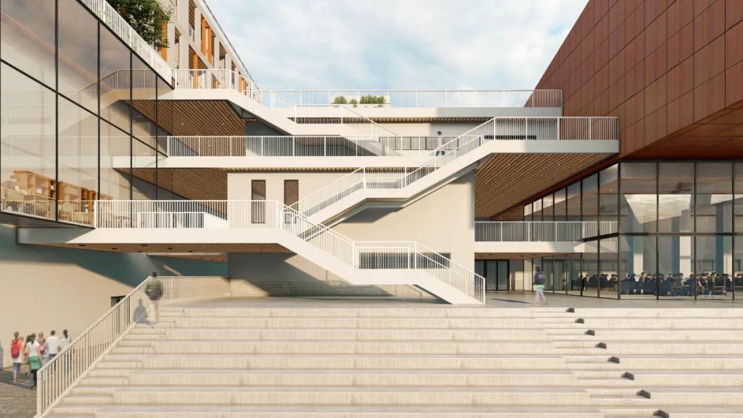 深圳第十五高级中学“垂直书院”设计融入自然，打造活力校园-50