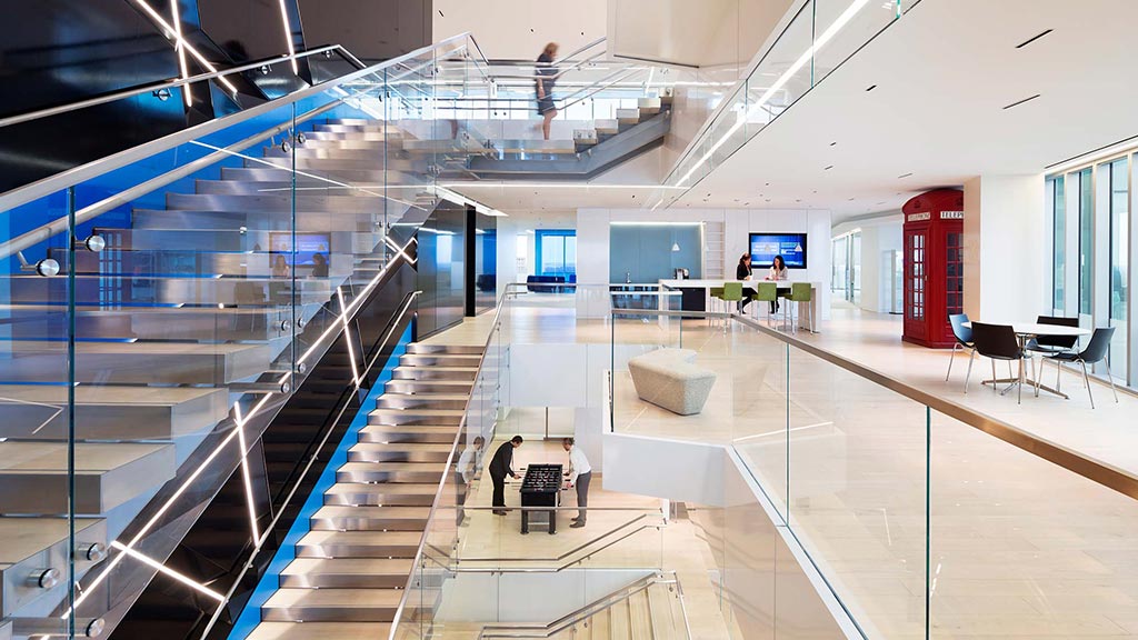 Intelsat 未来主义总部，打造卫星通信领导者形象-5