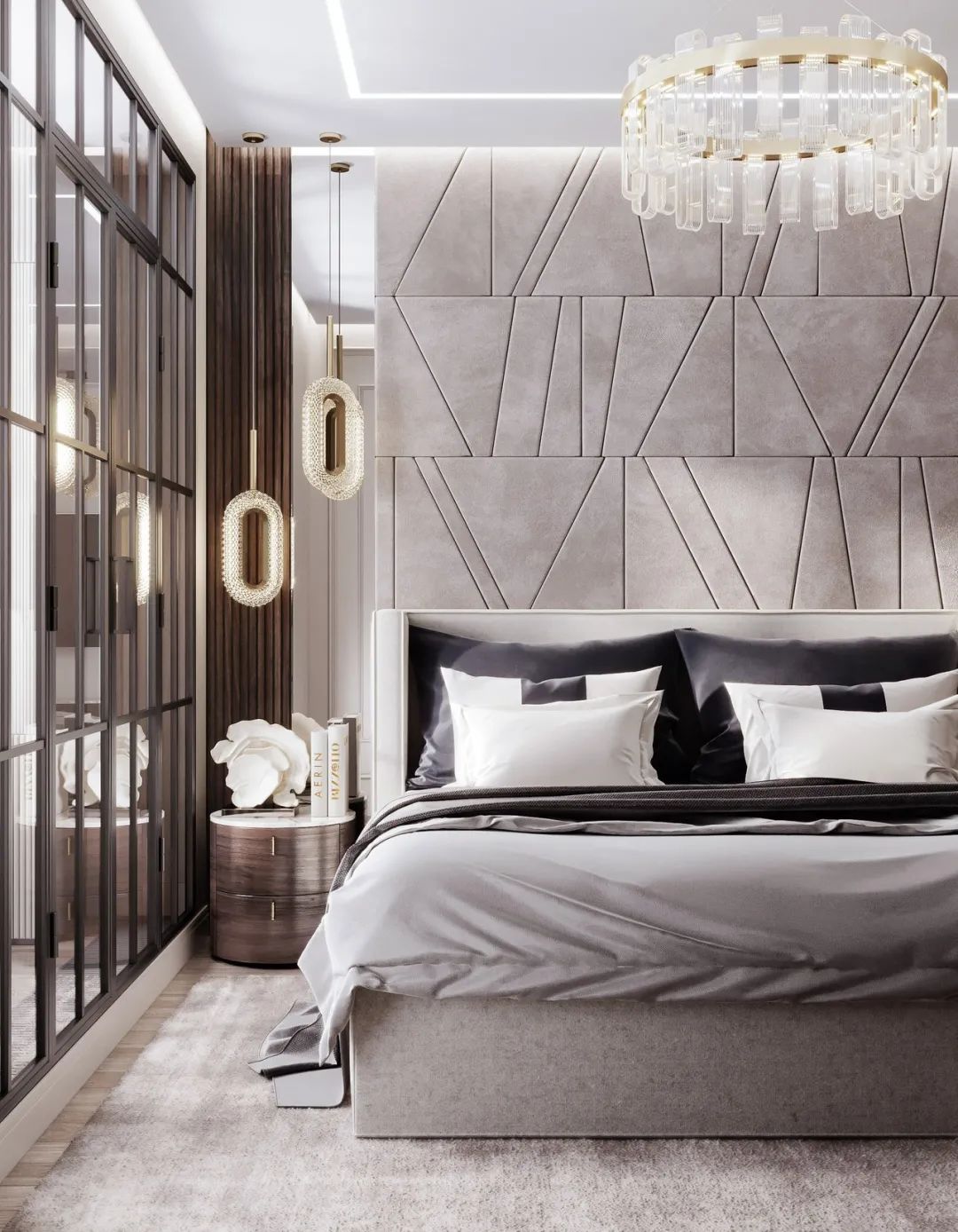 87㎡黄铜轻奢时尚家居丨Artis Interiors-29