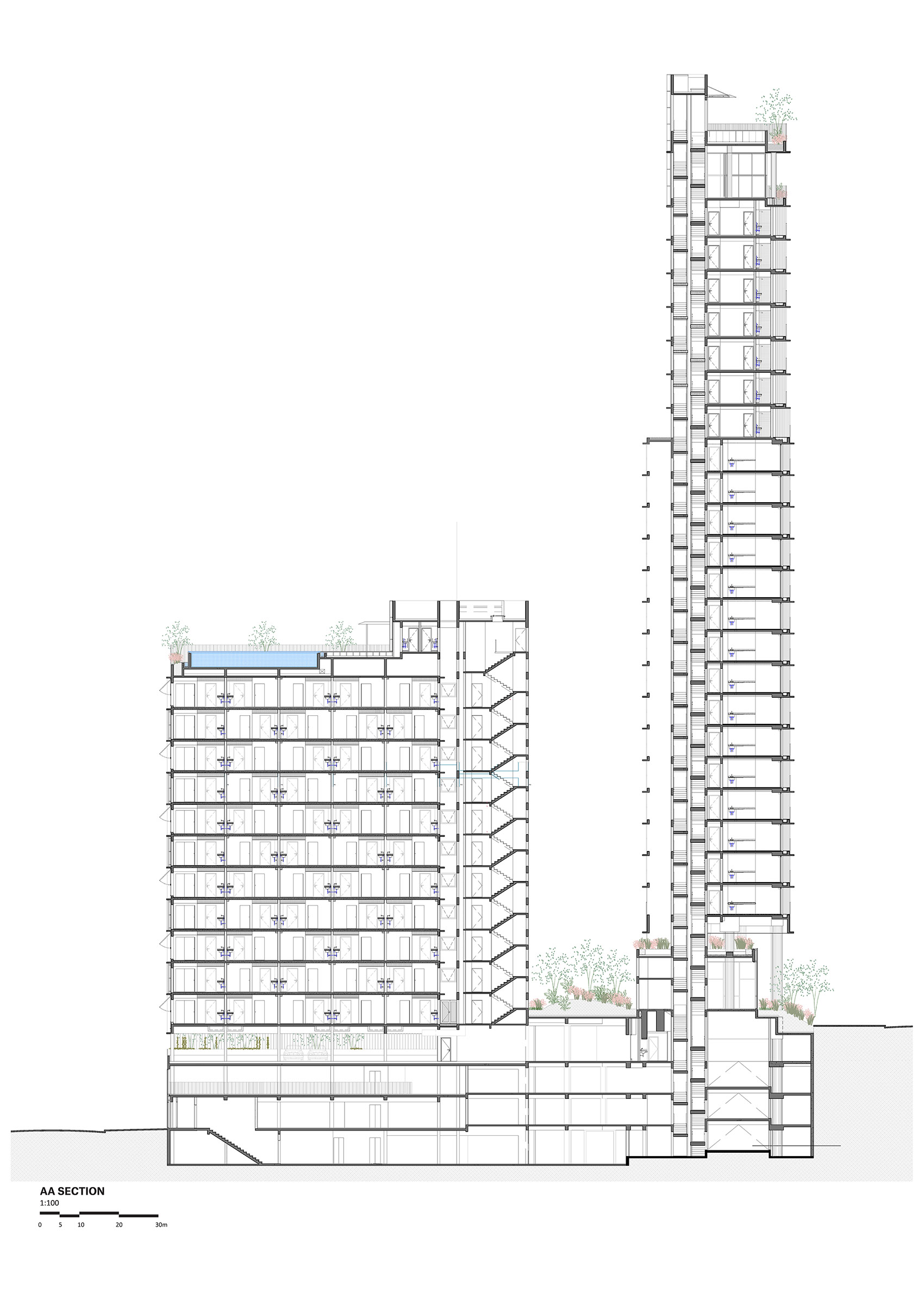 悬浮城市观景台 · 巴西 Onze22 公寓住宅楼丨巴西圣保罗丨TRIPTYQUE 事务所-76