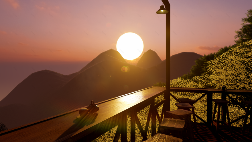 TAM DAO CLOUDY HILL 日落氛围咖啡场地景观设计丨越南-10