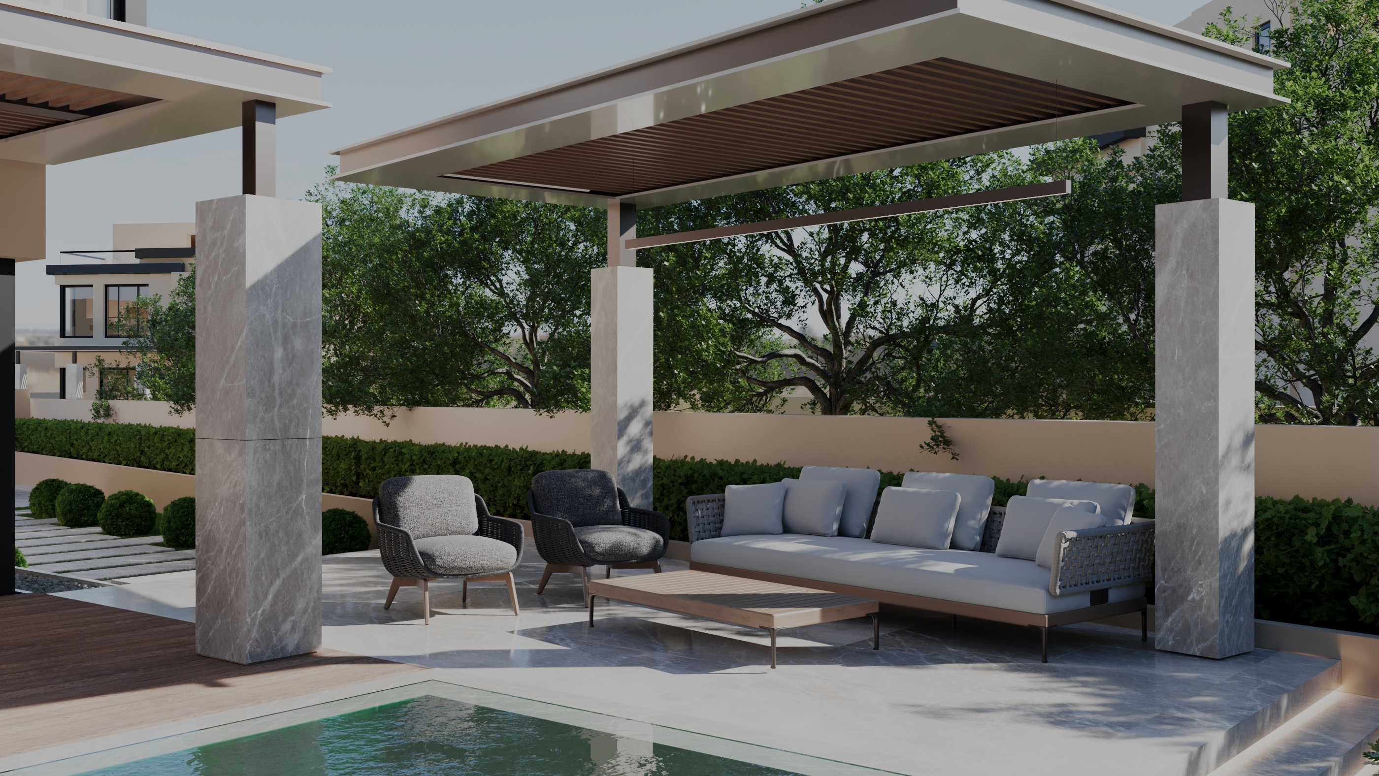 Modern Villa Backyard（现代别墅后院）丨EgyptCairo-10