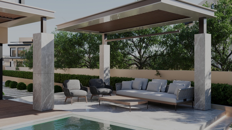 Modern Villa Backyard(现代别墅后院)丨EgyptCairo-10