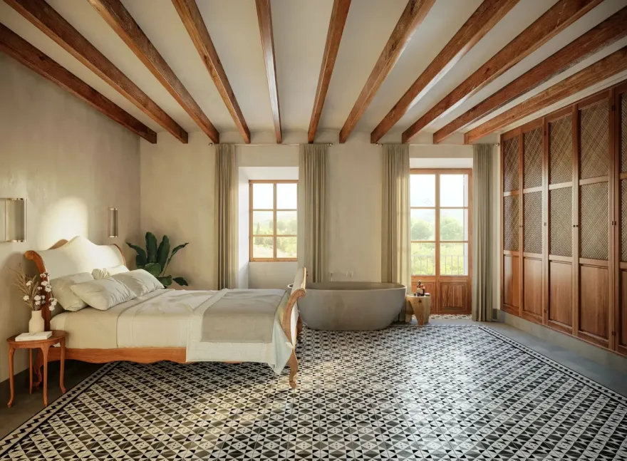 现代风格翻新西班牙马洛卡泳池别墅-4