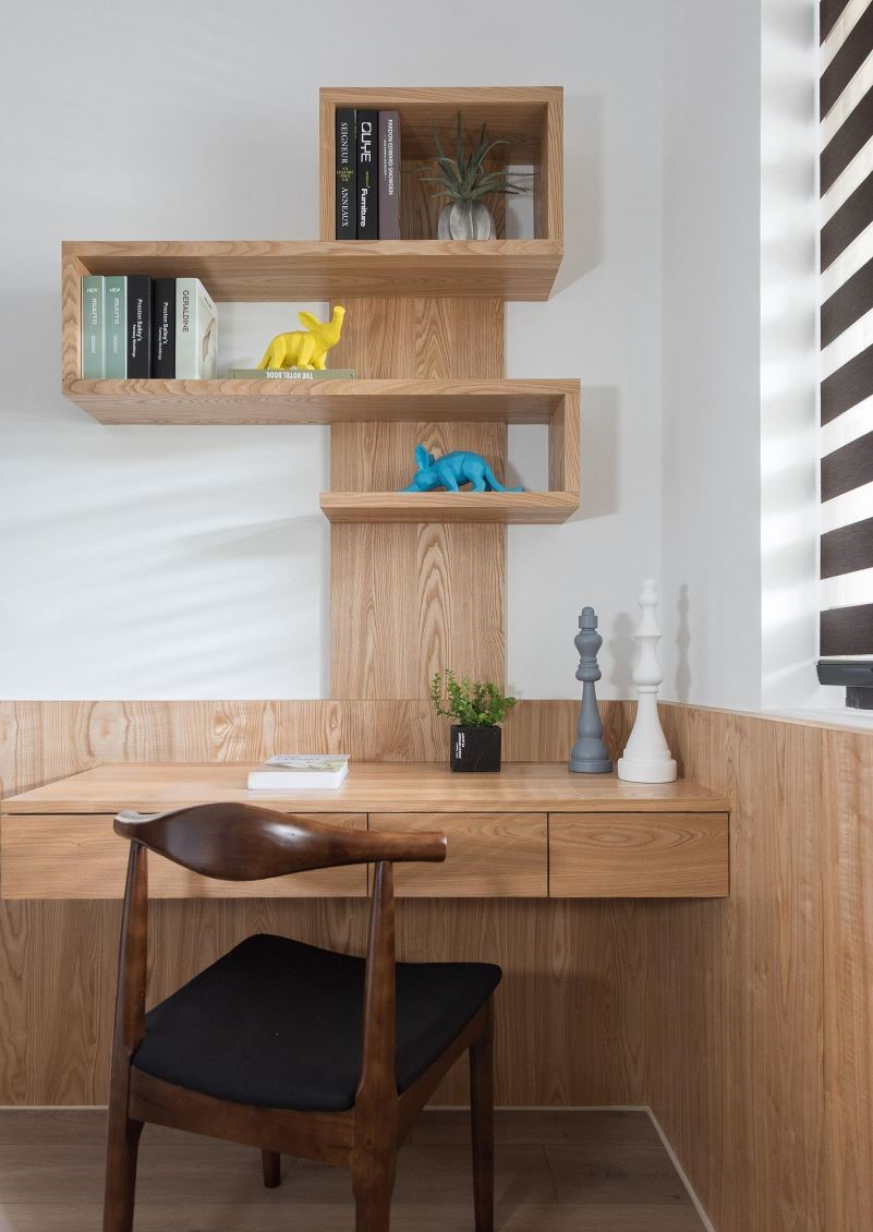 115m²三室单身宅  知域设计-6