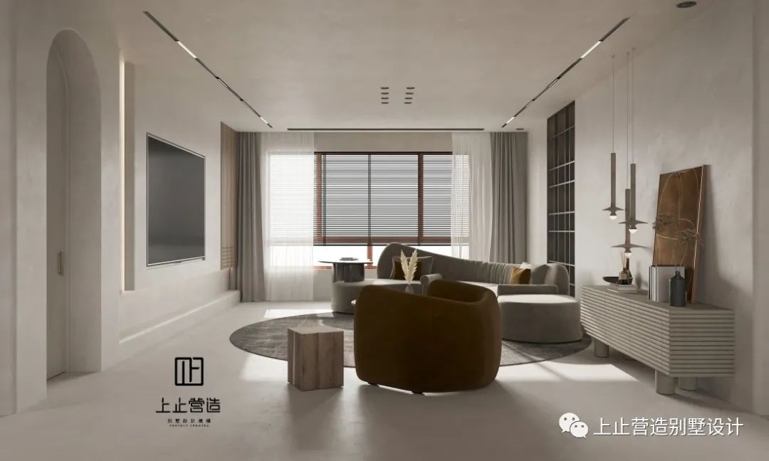 龙首壹号院侘寂风本真住宅设计丨上止营造别墅设计-12