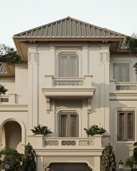 Indochine Villa Exterior Concept