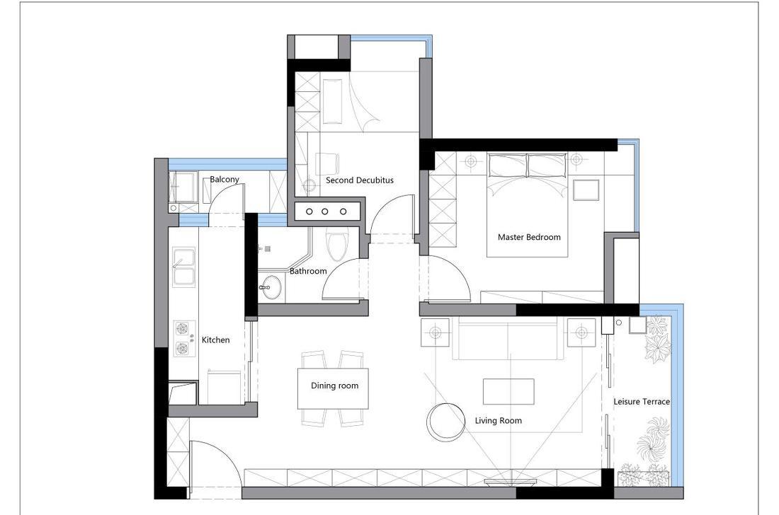 简约舒适新居设计-1