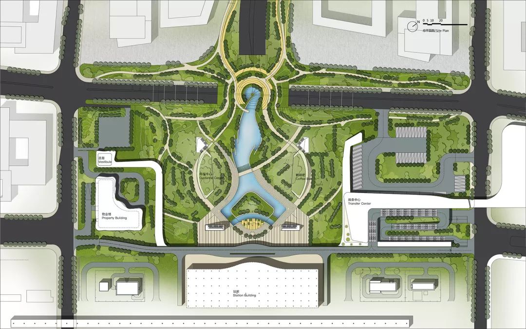 杭州桐庐高铁站,富春山水微缩之美-14