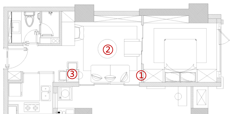 小户型空间优化实例 | 灵动生活，温馨收纳-3