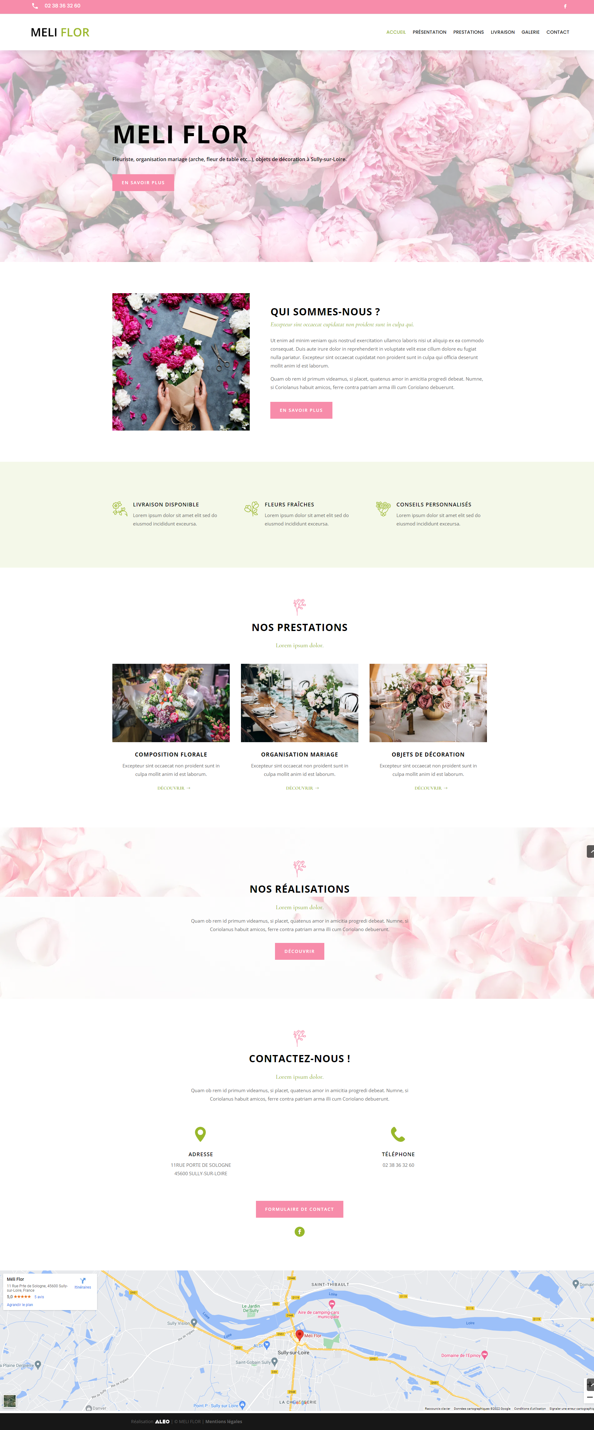 Site vitrine | Fleuriste | WordPress-1