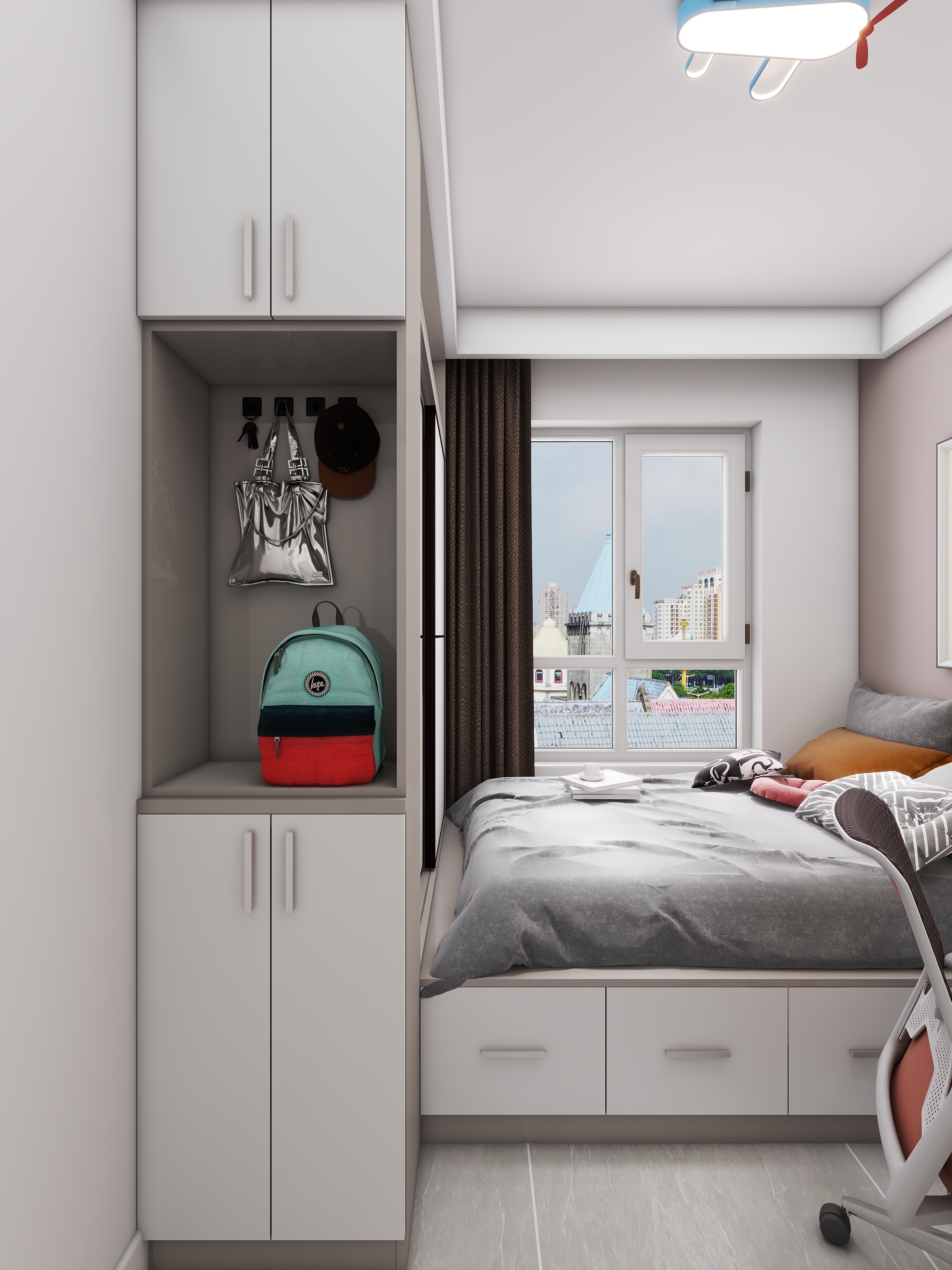 陕西安康万达one（119平方现代简约四居室）-44