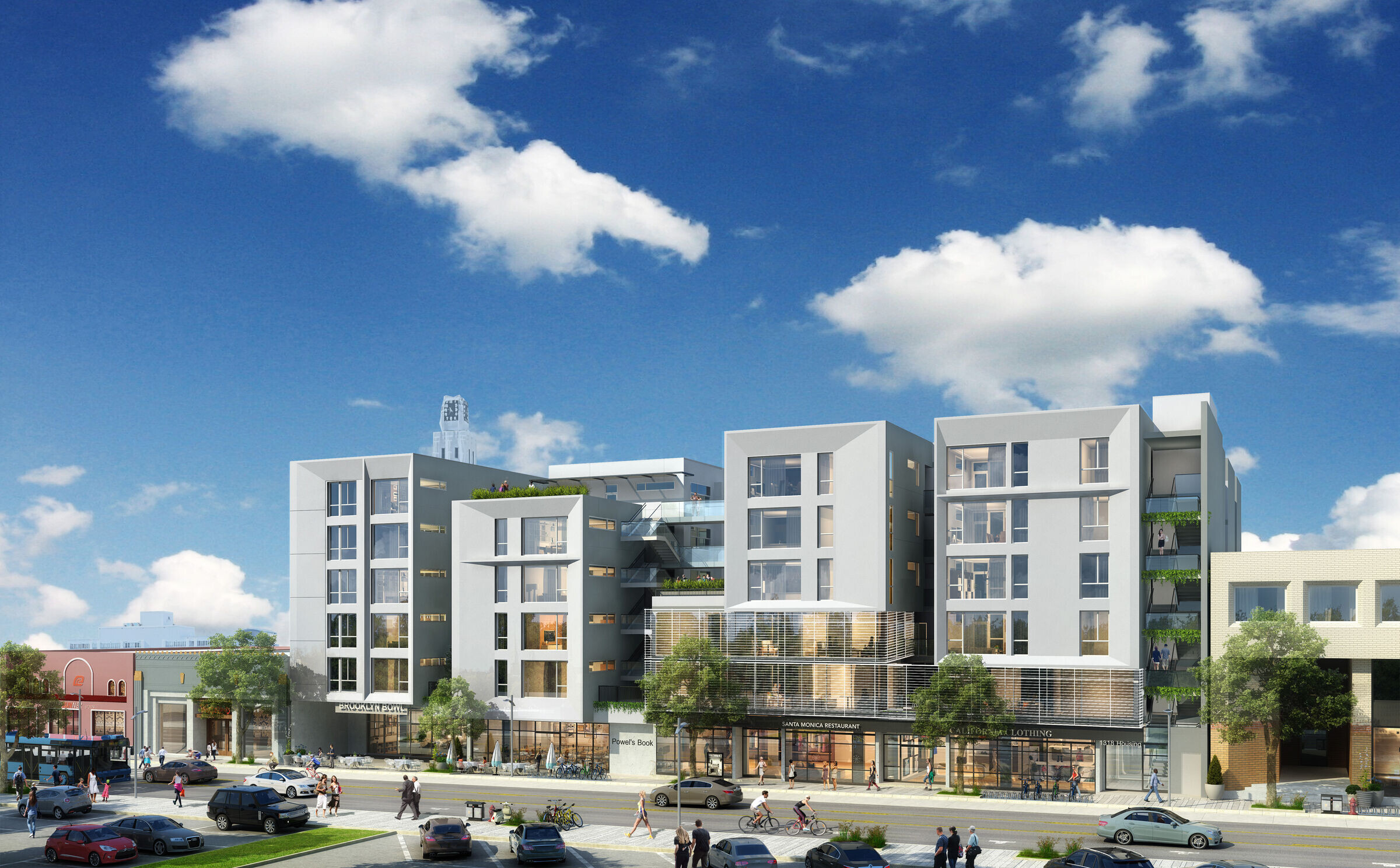 美国加州圣塔莫尼卡 120 户混合用途经济适用房项目丨Michael W. Folonis Architects-9