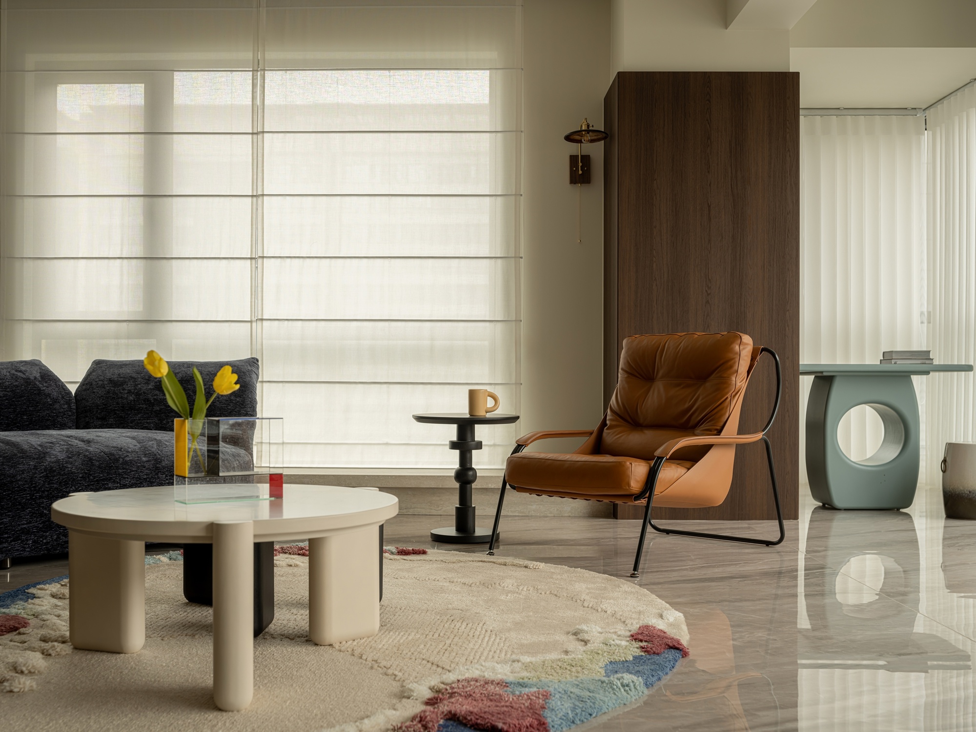 《柔煦》220㎡现代法式丨中国成都丨宏福樘设计-4