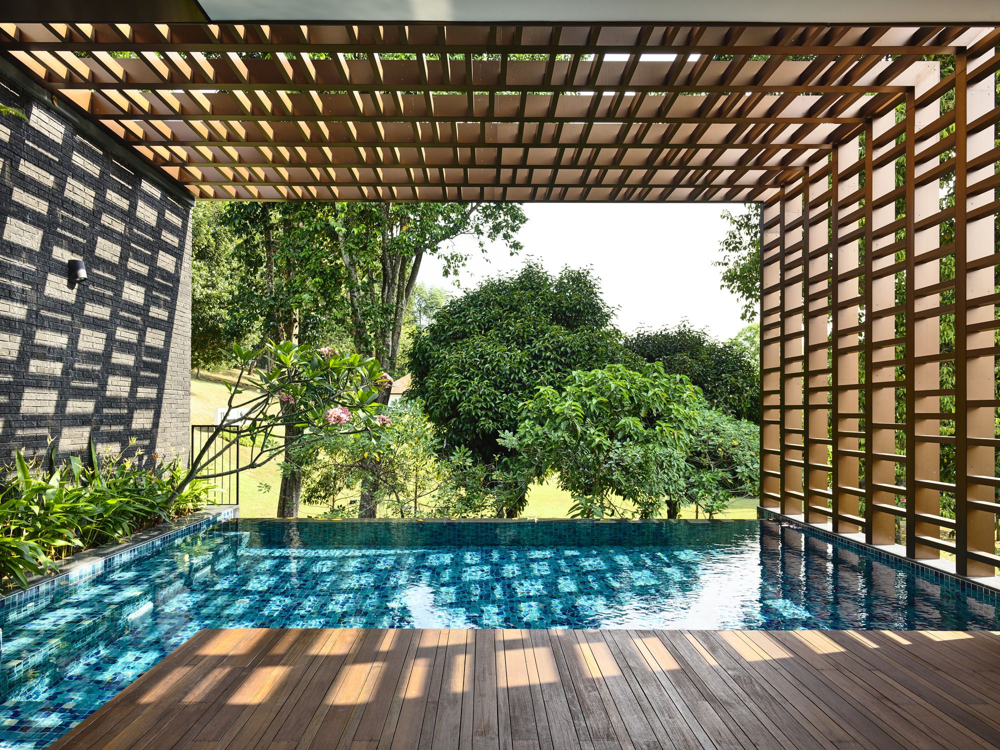 新加坡“Viewing Back”别墅,景观与室内完美融合-16