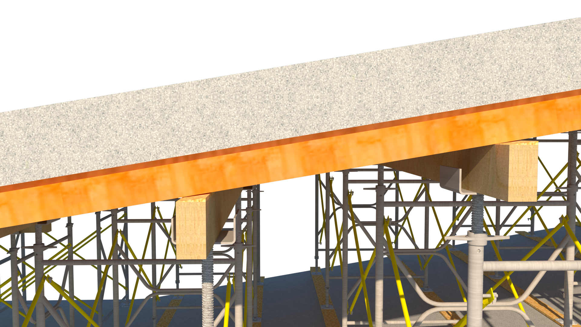 Falsework Acrow V-shore Frame and LVL Main & secondary-27