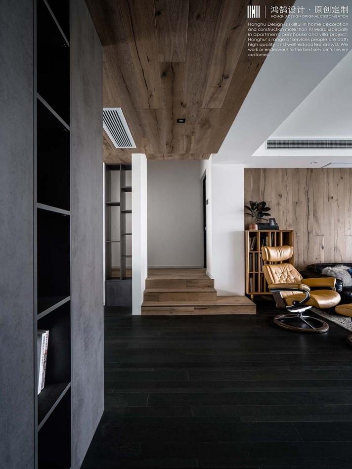 复古乡村民宿风,木地板上墙的惊艳之作-0