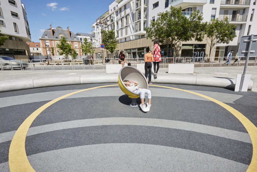 法国 Mantes-la-Jolie 市 Henri Dunant 广场改造,实现行人友好与城市融合-27