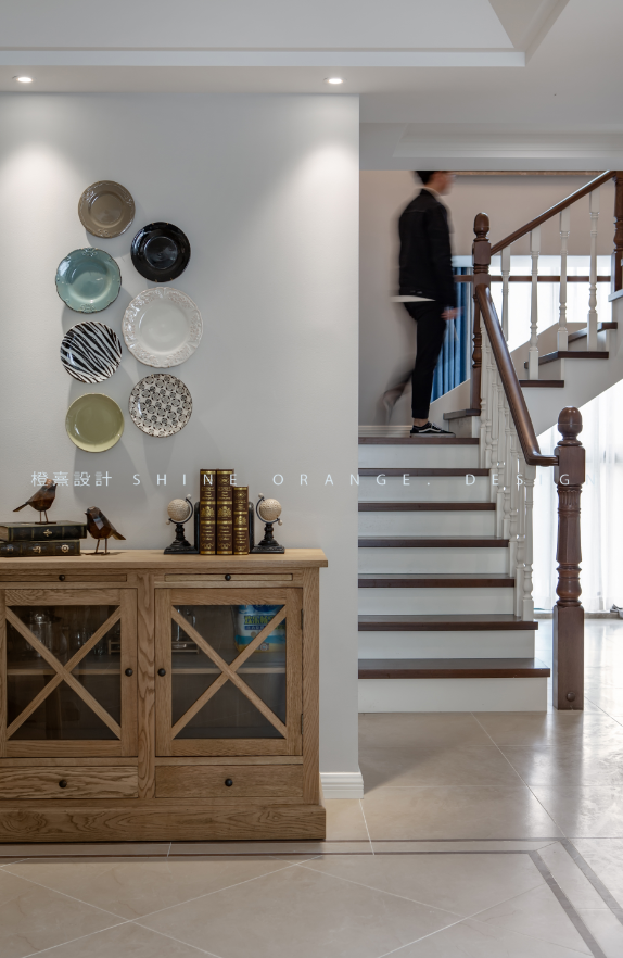 《橙熹设计》宁波现代美式别墅,温馨浪漫,打造舒适居家空间-27