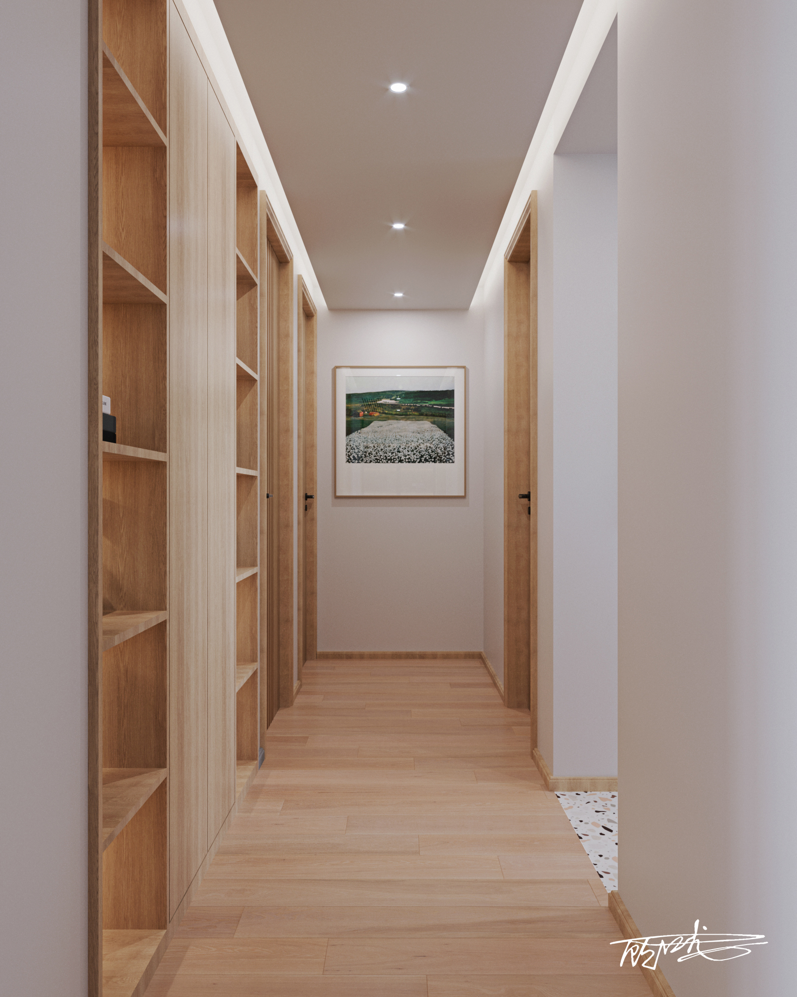 江苏南通源兴花苑 120 平米清新原味空间设计-12