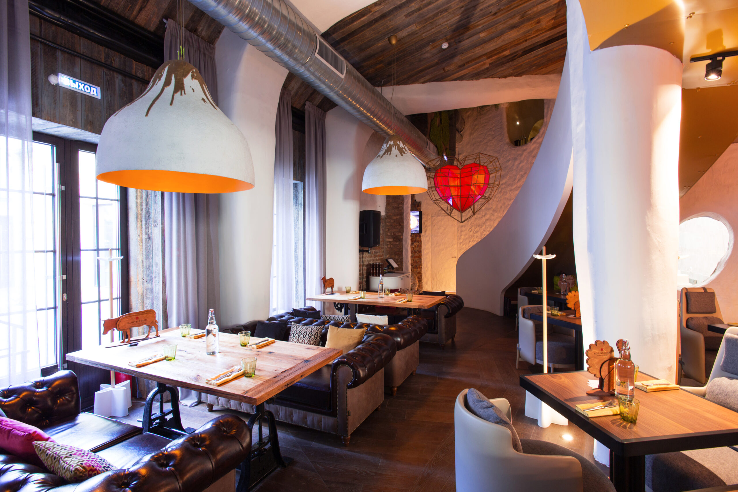 Дизайн ресторана Коптильня(烤肉店餐厅设计)丨бюро ARXY(ARXY工作室)-10