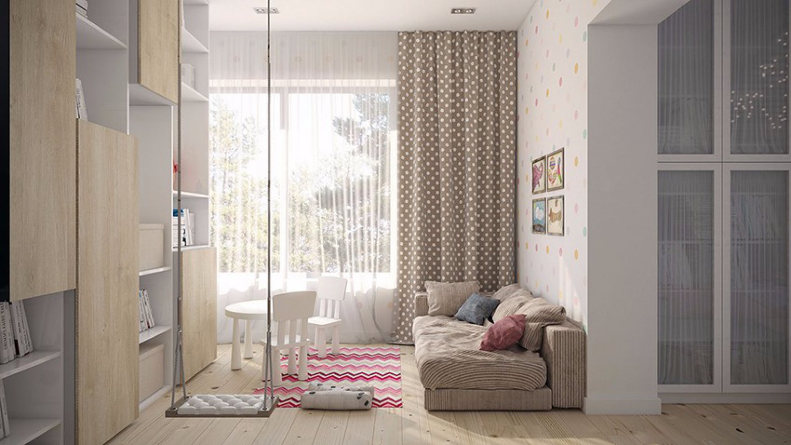 乌克兰现代北欧风亲子公寓-16