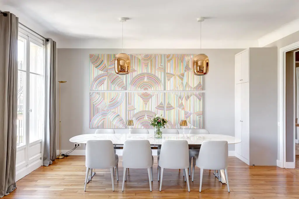 现代风家庭公寓 | 巴黎近郊的时尚居所-2