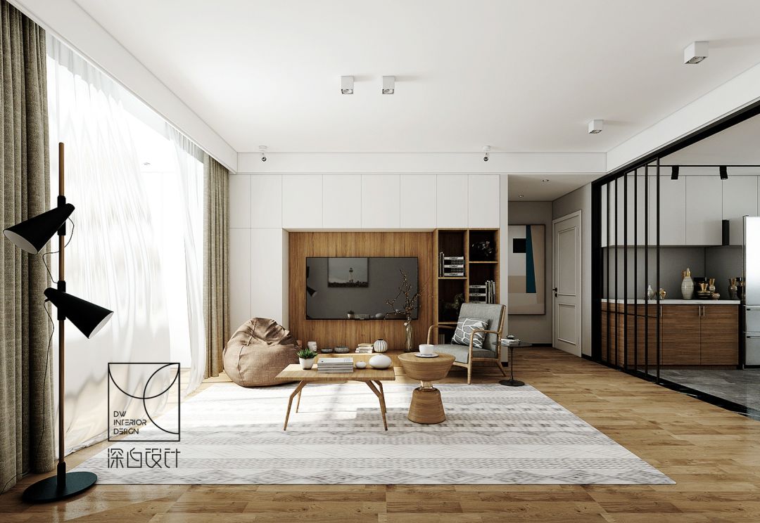 深白空间|| 五口之家静谧玉楼设计-54