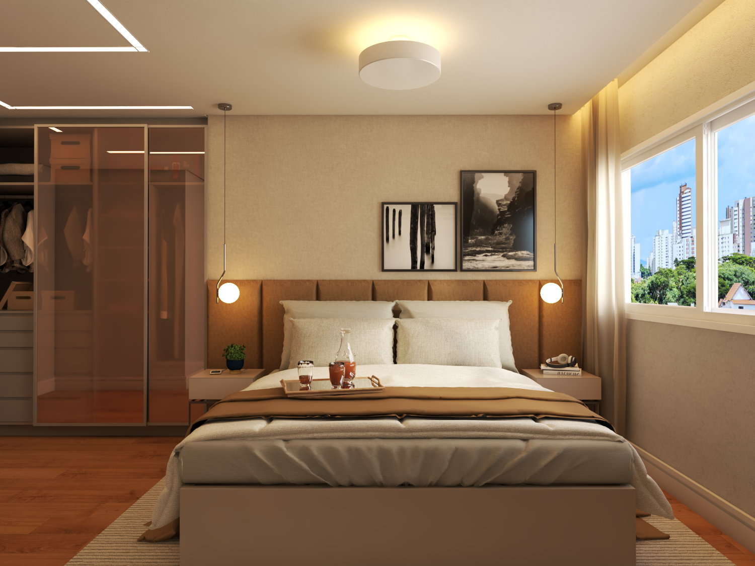 Apt·Glass 套房主卧丨ZEDY ARQUITETURA-12