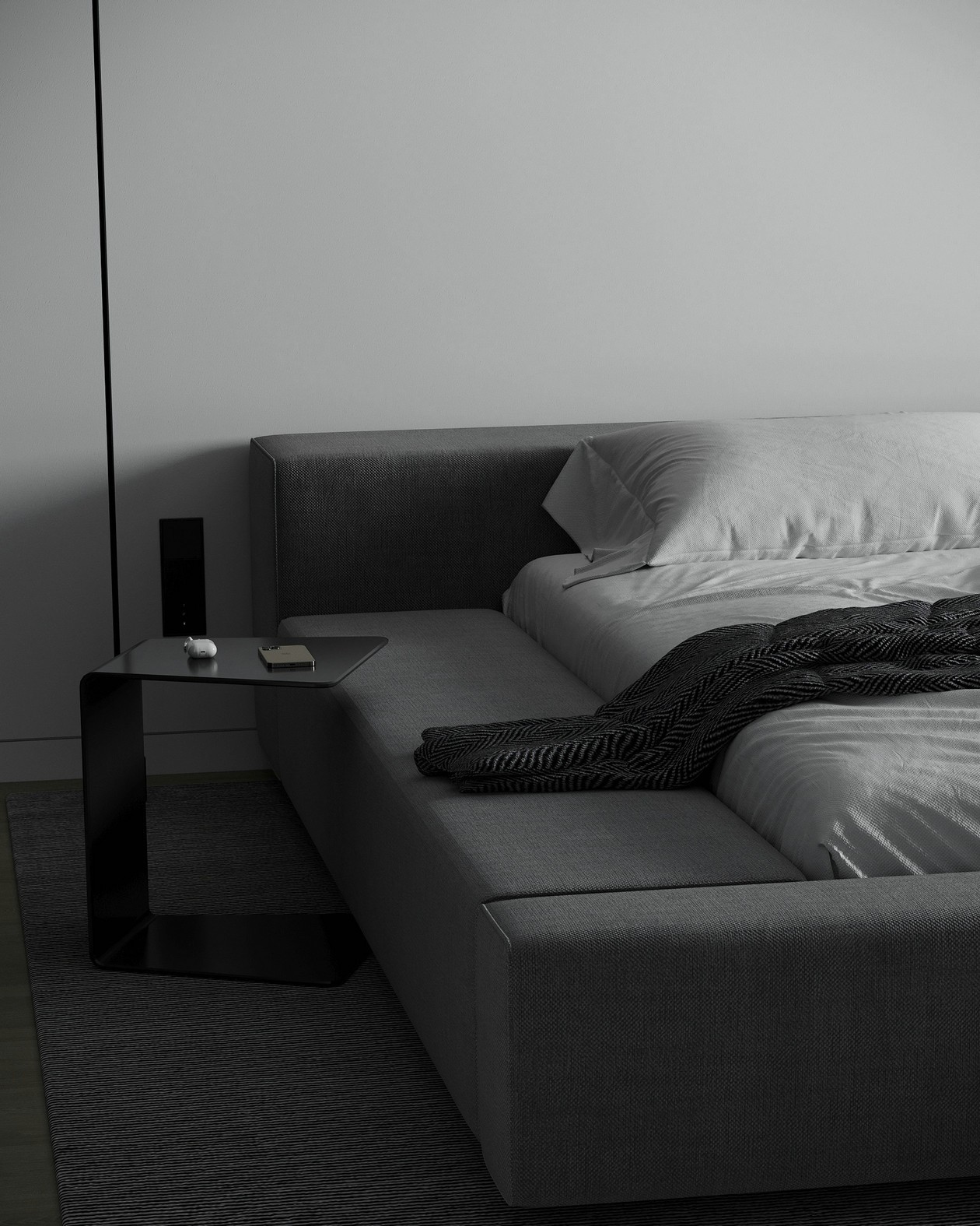 高级灰色系公寓-12