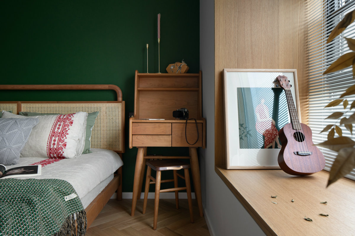 90㎡精装房爆改,复古风格摄影家专属家-34