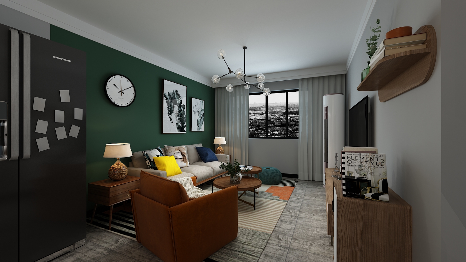 沈阳碧桂园天域北欧风格客餐厅惊艳变身-9