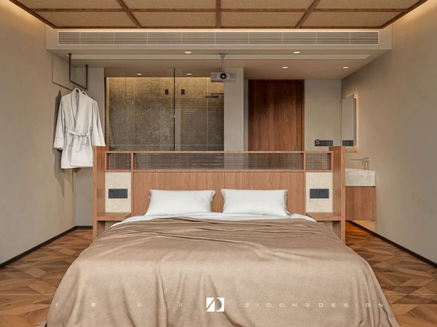 民宿项目:在原木与光影间寻“闲”意丨中国舟山丨子東设计事务所-50