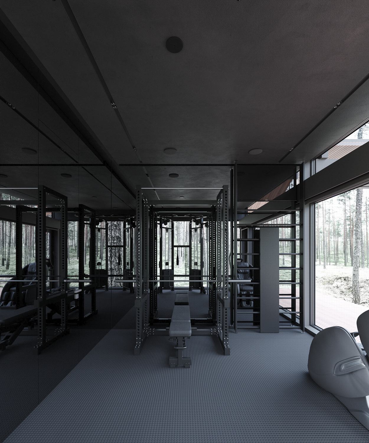 莫斯科森林中的自然共生别墅丨Stephen Tsymbaliuk-20