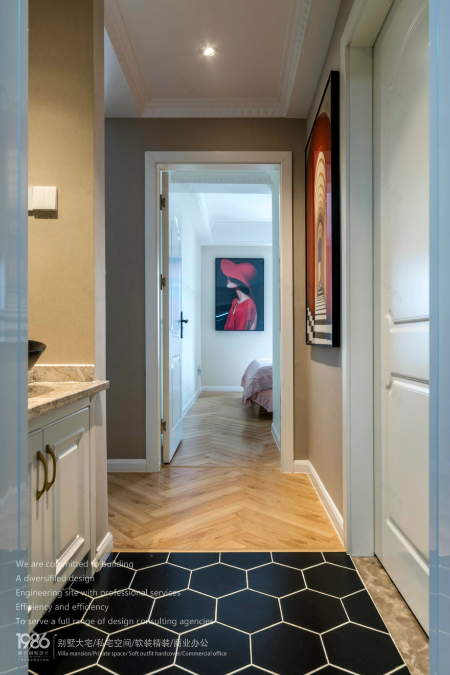 长沙上园 100㎡轻奢空间,金属石膏线打造高雅生活-28