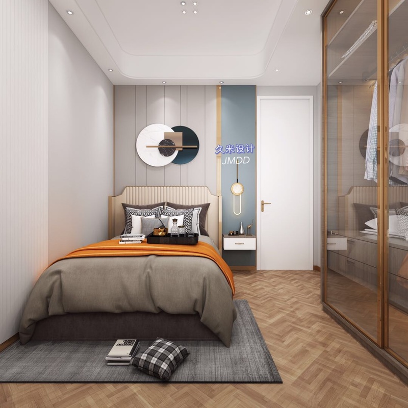 红山公寓65平现代轻奢风，生活死角变收纳空间-5