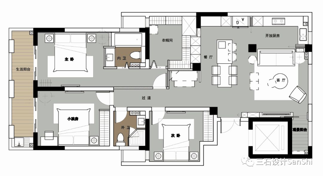 激情阳光的绍兴家庭空间-26